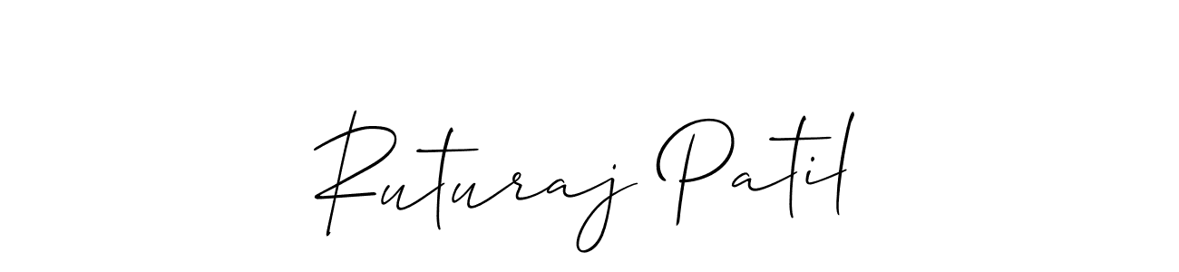 Make a beautiful signature design for name Ruturaj Patil. With this signature (Allison_Script) style, you can create a handwritten signature for free. Ruturaj Patil signature style 2 images and pictures png