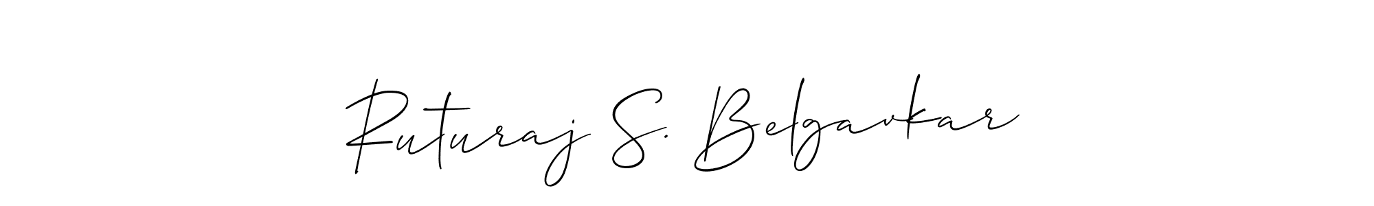How to Draw Ruturaj S. Belgavkar signature style? Allison_Script is a latest design signature styles for name Ruturaj S. Belgavkar. Ruturaj S. Belgavkar signature style 2 images and pictures png