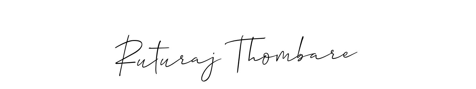 Also we have Ruturaj Thombare name is the best signature style. Create professional handwritten signature collection using Allison_Script autograph style. Ruturaj Thombare signature style 2 images and pictures png