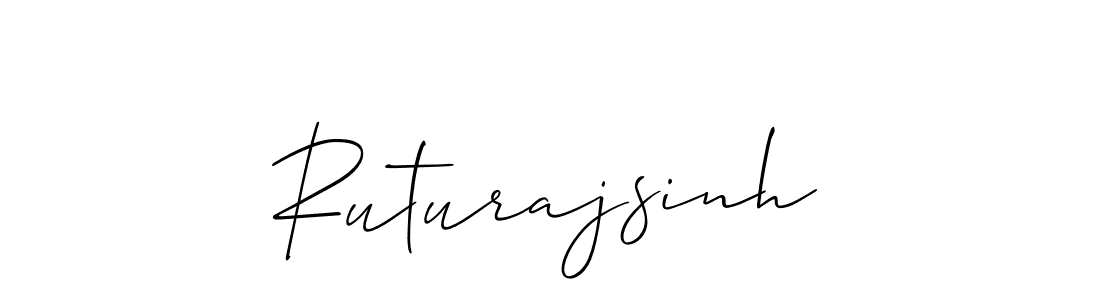 It looks lik you need a new signature style for name Ruturajsinh. Design unique handwritten (Allison_Script) signature with our free signature maker in just a few clicks. Ruturajsinh signature style 2 images and pictures png