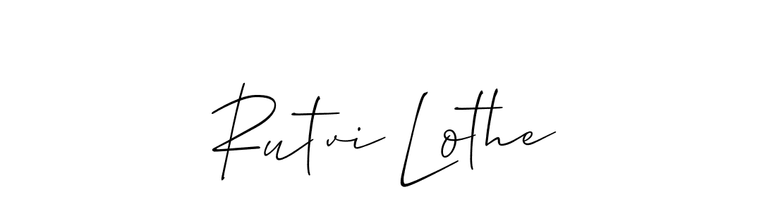 Check out images of Autograph of Rutvi Lothe name. Actor Rutvi Lothe Signature Style. Allison_Script is a professional sign style online. Rutvi Lothe signature style 2 images and pictures png