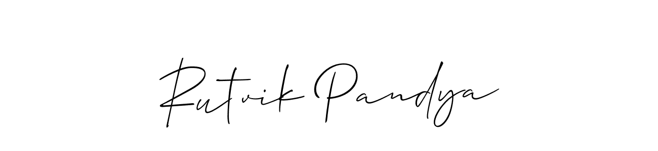 Similarly Allison_Script is the best handwritten signature design. Signature creator online .You can use it as an online autograph creator for name Rutvik Pandya. Rutvik Pandya signature style 2 images and pictures png