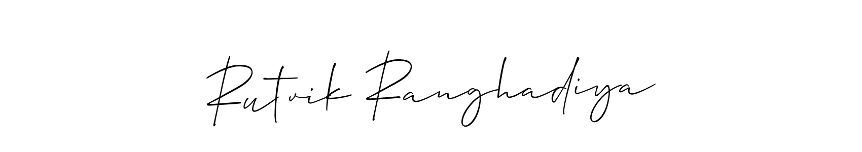 How to Draw Rutvik Ranghadiya signature style? Allison_Script is a latest design signature styles for name Rutvik Ranghadiya. Rutvik Ranghadiya signature style 2 images and pictures png