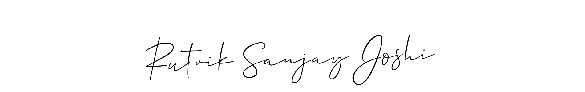 Best and Professional Signature Style for Rutvik Sanjay Joshi. Allison_Script Best Signature Style Collection. Rutvik Sanjay Joshi signature style 2 images and pictures png