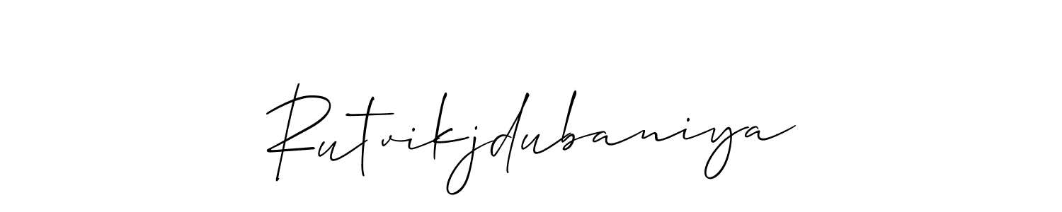Once you've used our free online signature maker to create your best signature Allison_Script style, it's time to enjoy all of the benefits that Rutvikjdubaniya name signing documents. Rutvikjdubaniya signature style 2 images and pictures png