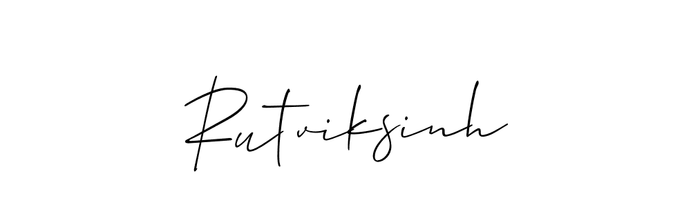 Rutviksinh stylish signature style. Best Handwritten Sign (Allison_Script) for my name. Handwritten Signature Collection Ideas for my name Rutviksinh. Rutviksinh signature style 2 images and pictures png