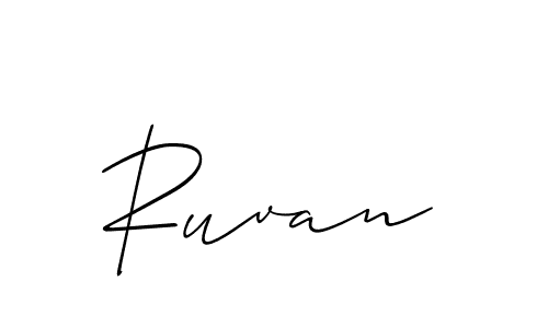 Similarly Allison_Script is the best handwritten signature design. Signature creator online .You can use it as an online autograph creator for name Ruvan. Ruvan signature style 2 images and pictures png