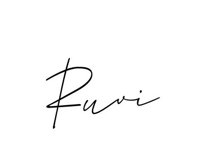 The best way (Allison_Script) to make a short signature is to pick only two or three words in your name. The name Ruvi include a total of six letters. For converting this name. Ruvi signature style 2 images and pictures png
