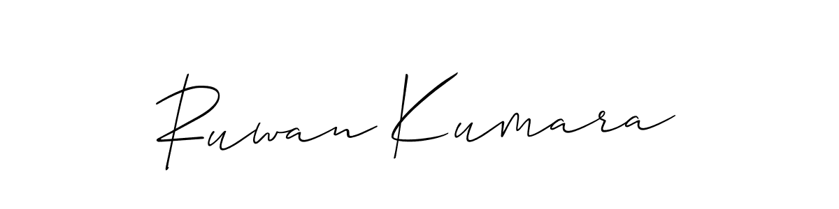 Similarly Allison_Script is the best handwritten signature design. Signature creator online .You can use it as an online autograph creator for name Ruwan Kumara. Ruwan Kumara signature style 2 images and pictures png