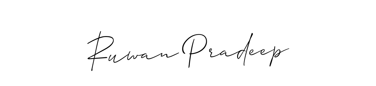 Make a beautiful signature design for name Ruwan Pradeep. Use this online signature maker to create a handwritten signature for free. Ruwan Pradeep signature style 2 images and pictures png