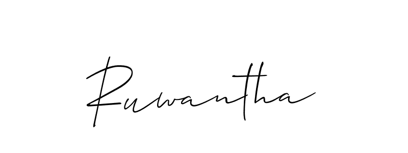 It looks lik you need a new signature style for name Ruwantha. Design unique handwritten (Allison_Script) signature with our free signature maker in just a few clicks. Ruwantha signature style 2 images and pictures png