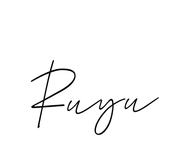 How to Draw Ruyu signature style? Allison_Script is a latest design signature styles for name Ruyu. Ruyu signature style 2 images and pictures png