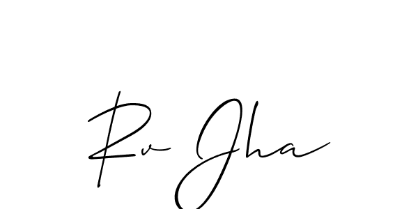 Check out images of Autograph of Rv Jha name. Actor Rv Jha Signature Style. Allison_Script is a professional sign style online. Rv Jha signature style 2 images and pictures png