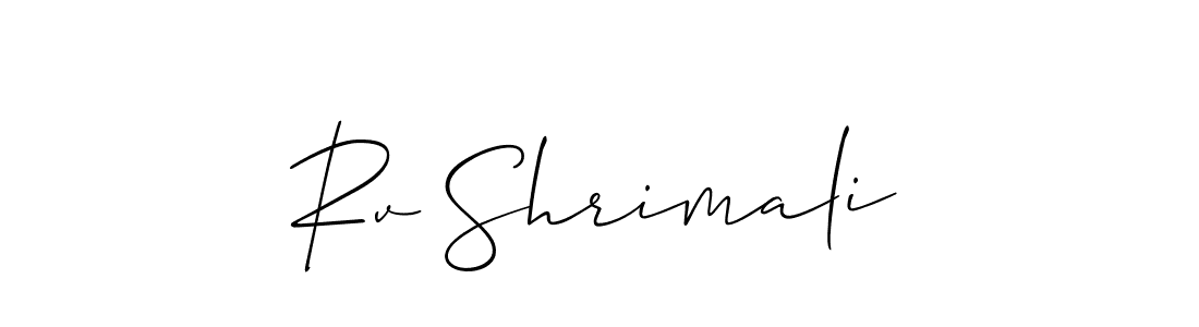 This is the best signature style for the Rv Shrimali name. Also you like these signature font (Allison_Script). Mix name signature. Rv Shrimali signature style 2 images and pictures png