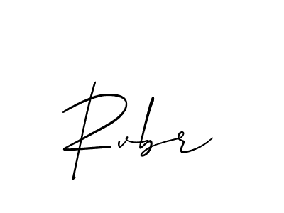 Design your own signature with our free online signature maker. With this signature software, you can create a handwritten (Allison_Script) signature for name Rvbr. Rvbr signature style 2 images and pictures png