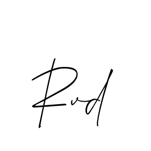 Also You can easily find your signature by using the search form. We will create Rvd name handwritten signature images for you free of cost using Allison_Script sign style. Rvd signature style 2 images and pictures png