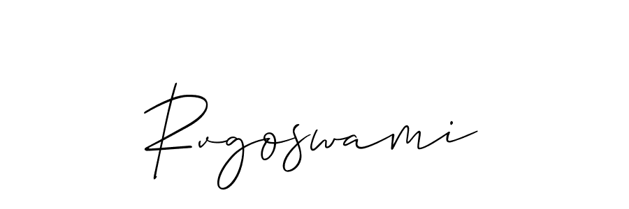 if you are searching for the best signature style for your name Rvgoswami. so please give up your signature search. here we have designed multiple signature styles  using Allison_Script. Rvgoswami signature style 2 images and pictures png