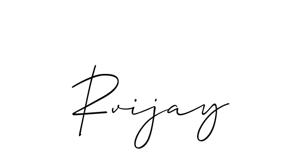 You should practise on your own different ways (Allison_Script) to write your name (Rvijay) in signature. don't let someone else do it for you. Rvijay signature style 2 images and pictures png