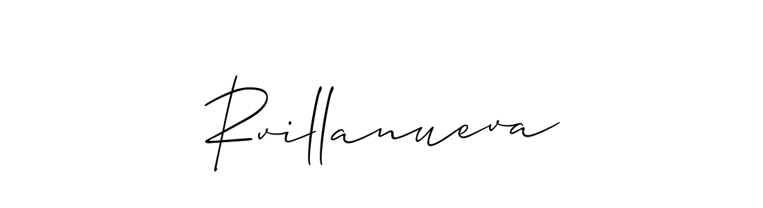 Best and Professional Signature Style for Rvillanueva. Allison_Script Best Signature Style Collection. Rvillanueva signature style 2 images and pictures png