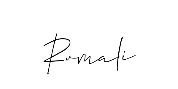 How to make Rvmali signature? Allison_Script is a professional autograph style. Create handwritten signature for Rvmali name. Rvmali signature style 2 images and pictures png