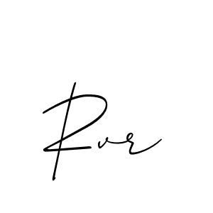 The best way (Allison_Script) to make a short signature is to pick only two or three words in your name. The name Rvr include a total of six letters. For converting this name. Rvr signature style 2 images and pictures png