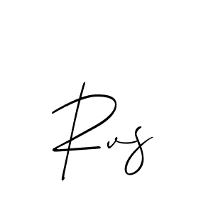 You should practise on your own different ways (Allison_Script) to write your name (Rvs) in signature. don't let someone else do it for you. Rvs signature style 2 images and pictures png