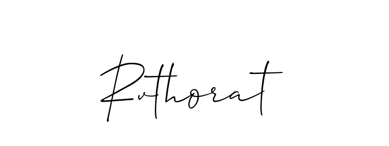 if you are searching for the best signature style for your name Rvthorat. so please give up your signature search. here we have designed multiple signature styles  using Allison_Script. Rvthorat signature style 2 images and pictures png