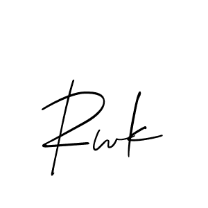 It looks lik you need a new signature style for name Rwk. Design unique handwritten (Allison_Script) signature with our free signature maker in just a few clicks. Rwk signature style 2 images and pictures png