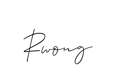 How to make Rwong signature? Allison_Script is a professional autograph style. Create handwritten signature for Rwong name. Rwong signature style 2 images and pictures png