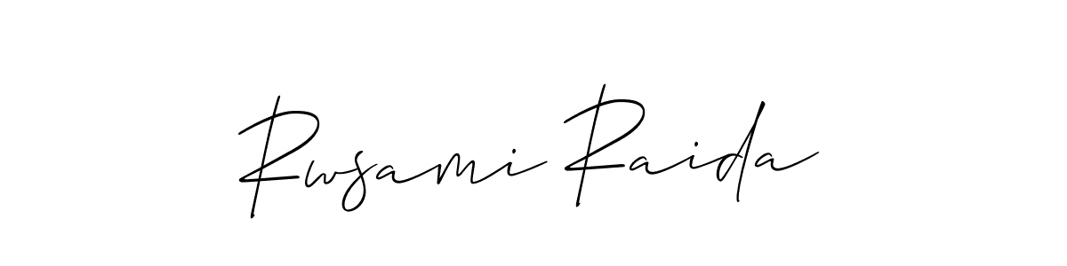 Also You can easily find your signature by using the search form. We will create Rwsami Raida name handwritten signature images for you free of cost using Allison_Script sign style. Rwsami Raida signature style 2 images and pictures png