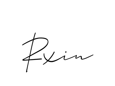 Best and Professional Signature Style for Rxin. Allison_Script Best Signature Style Collection. Rxin signature style 2 images and pictures png