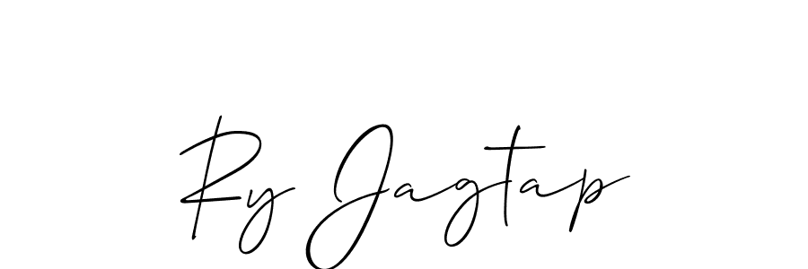 Use a signature maker to create a handwritten signature online. With this signature software, you can design (Allison_Script) your own signature for name Ry Jagtap. Ry Jagtap signature style 2 images and pictures png