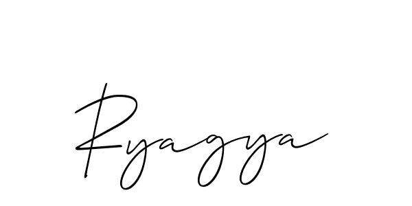 Ryagya stylish signature style. Best Handwritten Sign (Allison_Script) for my name. Handwritten Signature Collection Ideas for my name Ryagya. Ryagya signature style 2 images and pictures png