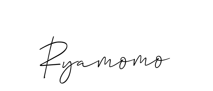 if you are searching for the best signature style for your name Ryamomo. so please give up your signature search. here we have designed multiple signature styles  using Allison_Script. Ryamomo signature style 2 images and pictures png