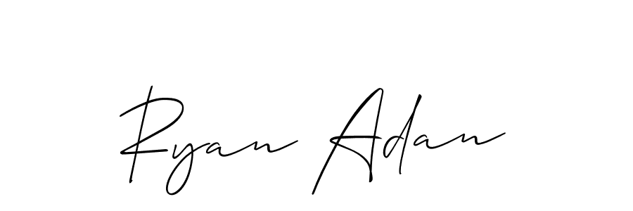 This is the best signature style for the Ryan Adan name. Also you like these signature font (Allison_Script). Mix name signature. Ryan Adan signature style 2 images and pictures png