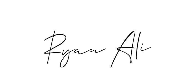 Also You can easily find your signature by using the search form. We will create Ryan Ali name handwritten signature images for you free of cost using Allison_Script sign style. Ryan Ali signature style 2 images and pictures png