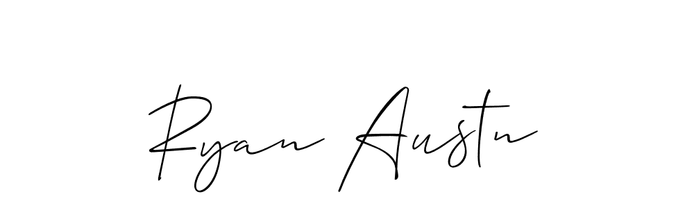 Create a beautiful signature design for name Ryan Austn. With this signature (Allison_Script) fonts, you can make a handwritten signature for free. Ryan Austn signature style 2 images and pictures png