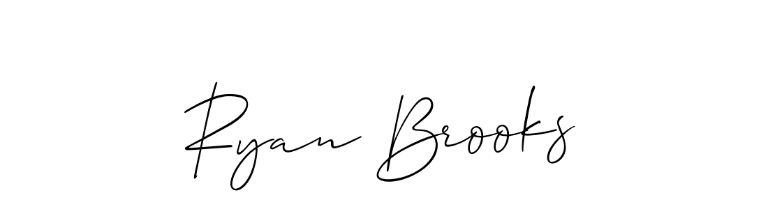 The best way (Allison_Script) to make a short signature is to pick only two or three words in your name. The name Ryan Brooks include a total of six letters. For converting this name. Ryan Brooks signature style 2 images and pictures png