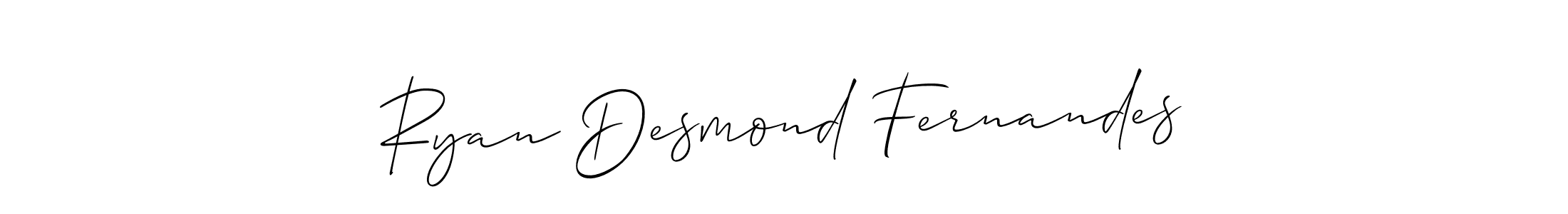 Allison_Script is a professional signature style that is perfect for those who want to add a touch of class to their signature. It is also a great choice for those who want to make their signature more unique. Get Ryan Desmond Fernandes name to fancy signature for free. Ryan Desmond Fernandes signature style 2 images and pictures png
