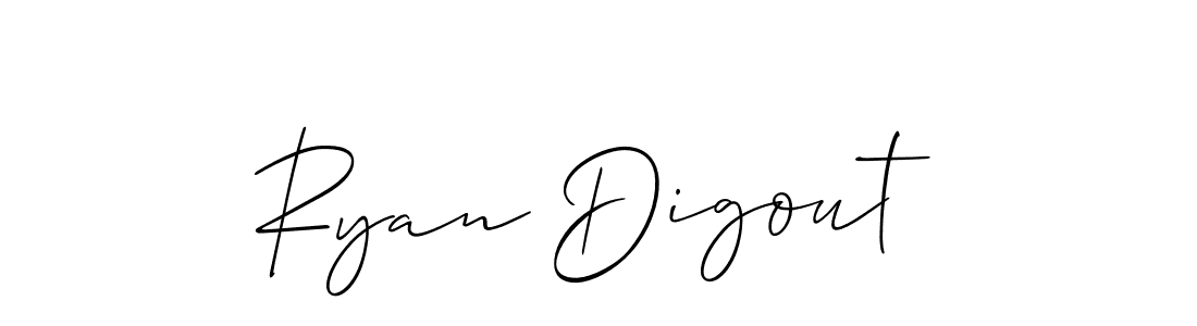 It looks lik you need a new signature style for name Ryan Digout. Design unique handwritten (Allison_Script) signature with our free signature maker in just a few clicks. Ryan Digout signature style 2 images and pictures png