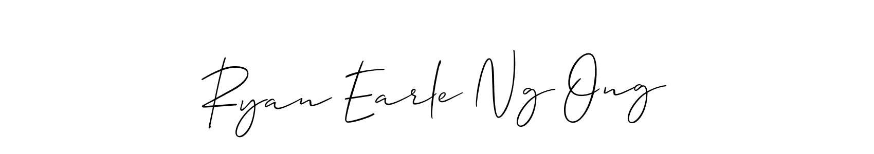 You should practise on your own different ways (Allison_Script) to write your name (Ryan Earle Ng Ong) in signature. don't let someone else do it for you. Ryan Earle Ng Ong signature style 2 images and pictures png
