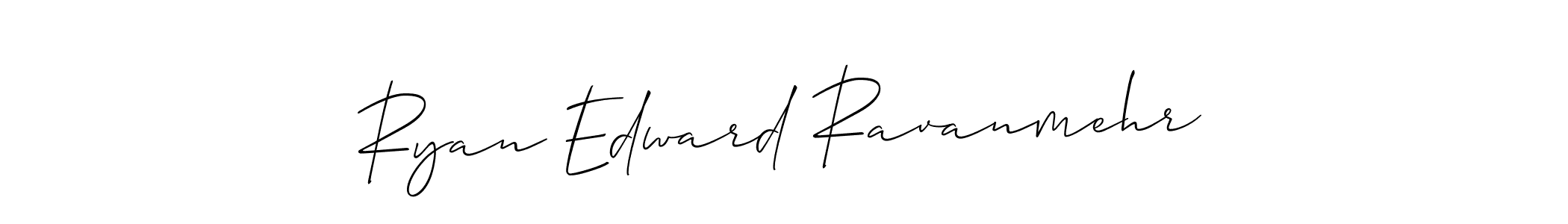 How to Draw Ryan Edward Ravanmehr signature style? Allison_Script is a latest design signature styles for name Ryan Edward Ravanmehr. Ryan Edward Ravanmehr signature style 2 images and pictures png
