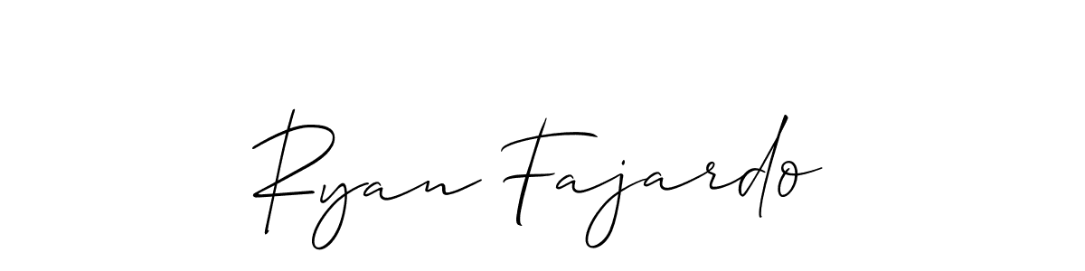 if you are searching for the best signature style for your name Ryan Fajardo. so please give up your signature search. here we have designed multiple signature styles  using Allison_Script. Ryan Fajardo signature style 2 images and pictures png