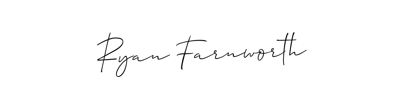Create a beautiful signature design for name Ryan Farnworth. With this signature (Allison_Script) fonts, you can make a handwritten signature for free. Ryan Farnworth signature style 2 images and pictures png