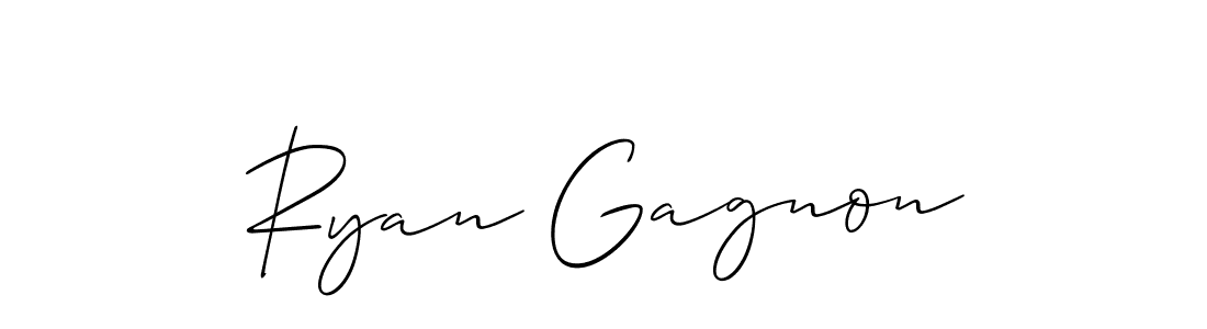 Use a signature maker to create a handwritten signature online. With this signature software, you can design (Allison_Script) your own signature for name Ryan Gagnon. Ryan Gagnon signature style 2 images and pictures png