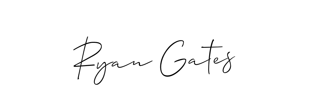 Make a short Ryan Gates signature style. Manage your documents anywhere anytime using Allison_Script. Create and add eSignatures, submit forms, share and send files easily. Ryan Gates signature style 2 images and pictures png