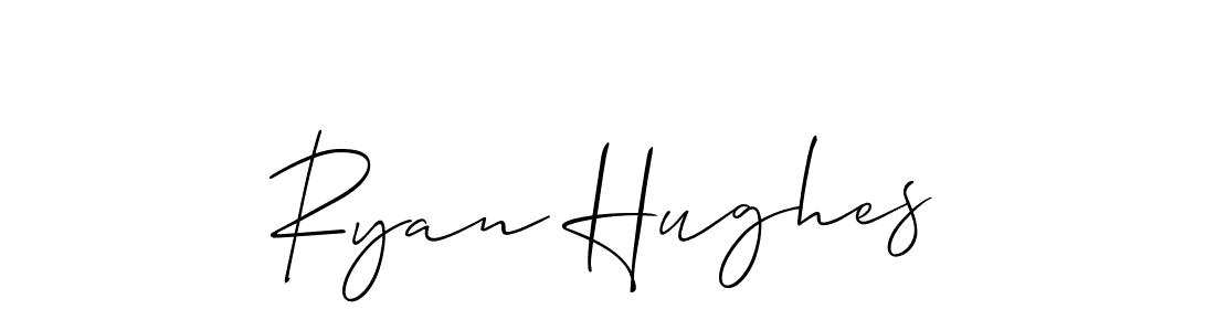 Create a beautiful signature design for name Ryan Hughes. With this signature (Allison_Script) fonts, you can make a handwritten signature for free. Ryan Hughes signature style 2 images and pictures png