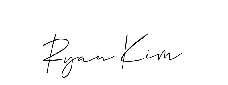Create a beautiful signature design for name Ryan Kim. With this signature (Allison_Script) fonts, you can make a handwritten signature for free. Ryan Kim signature style 2 images and pictures png