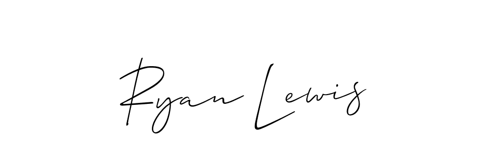 Allison_Script is a professional signature style that is perfect for those who want to add a touch of class to their signature. It is also a great choice for those who want to make their signature more unique. Get Ryan Lewis name to fancy signature for free. Ryan Lewis signature style 2 images and pictures png