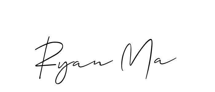 Best and Professional Signature Style for Ryan Ma. Allison_Script Best Signature Style Collection. Ryan Ma signature style 2 images and pictures png